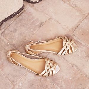 Sezane Golden low Mona Sandal